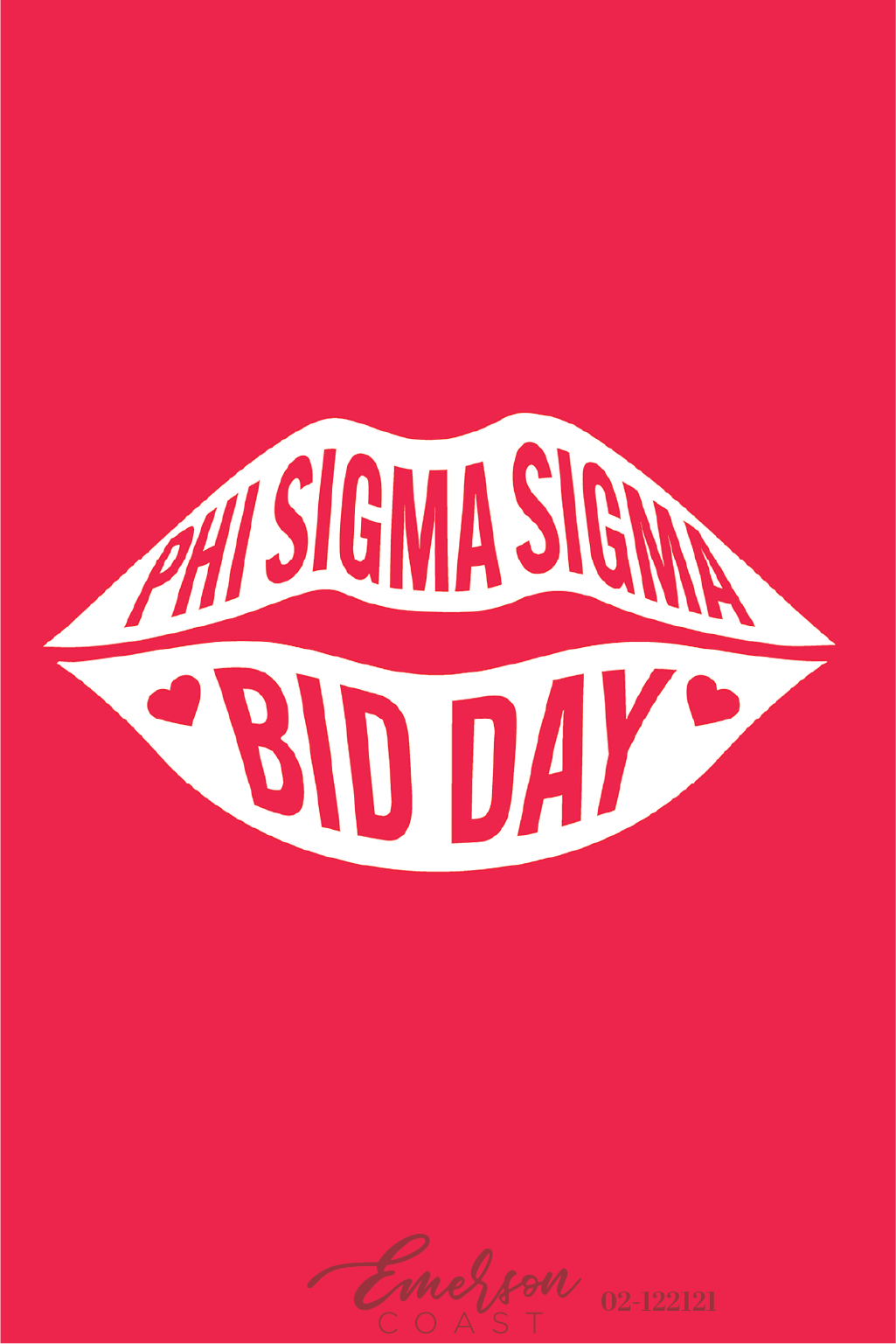 Phi Sigma Sigma Falling In Love Bid Day T-Shirt