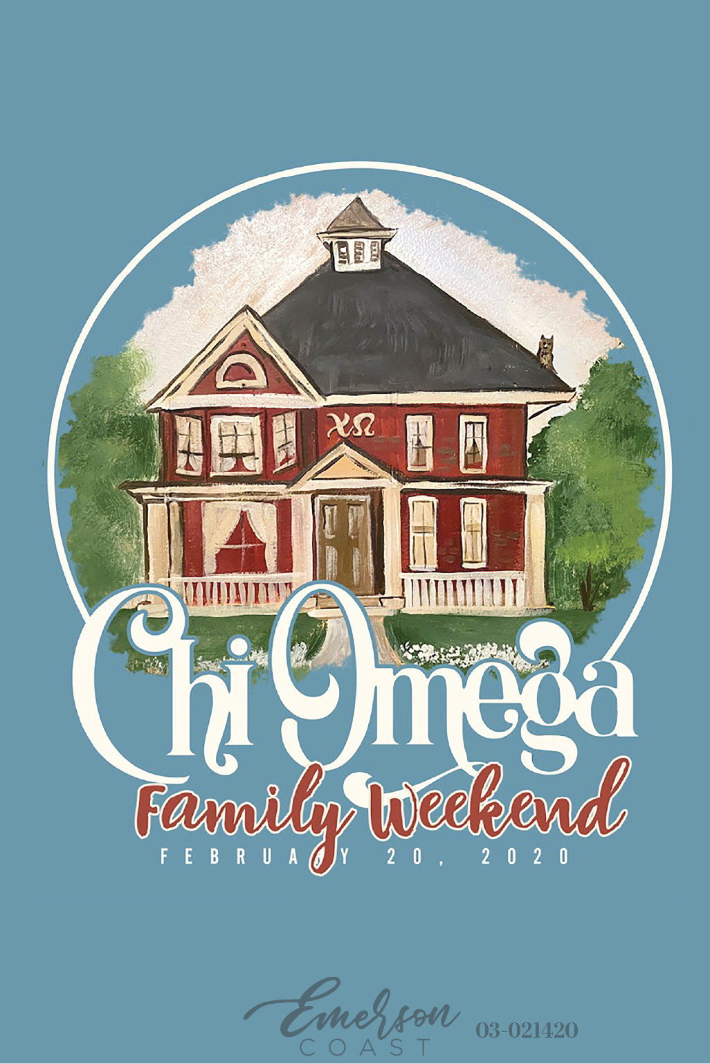 Chi Omega University Of Tennessee Martin Family Weekend T-Shirt