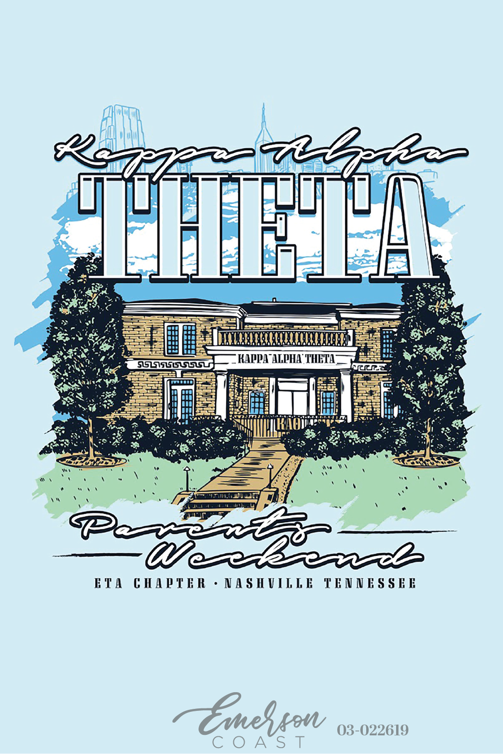 Kappa Alpha Theta Vanderbilt University Parents Weekend T-Shirt