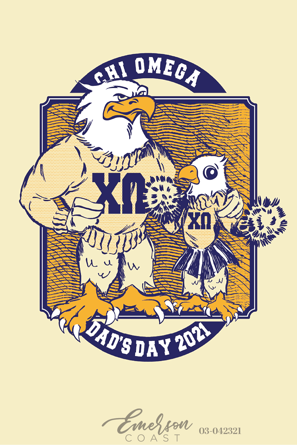 Chi Omega Georgia Southern University Dad's Weekend Owls T-Shirt