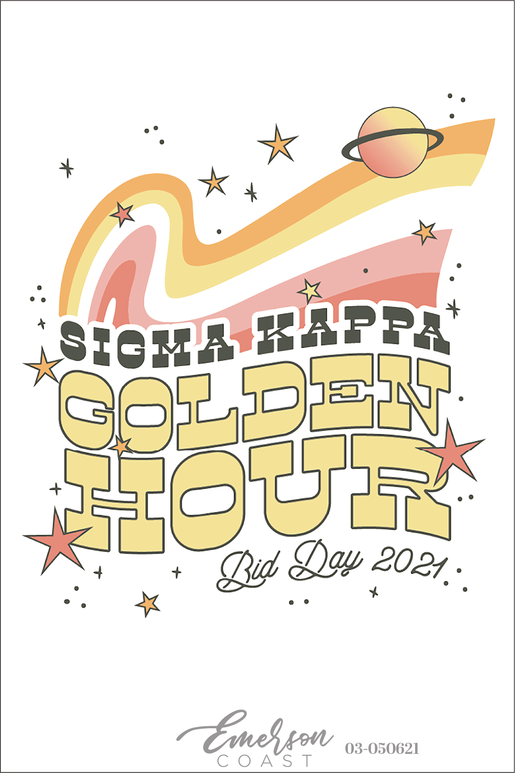 Sigma Kappa Golden Hour Bid Day T-Shirt
