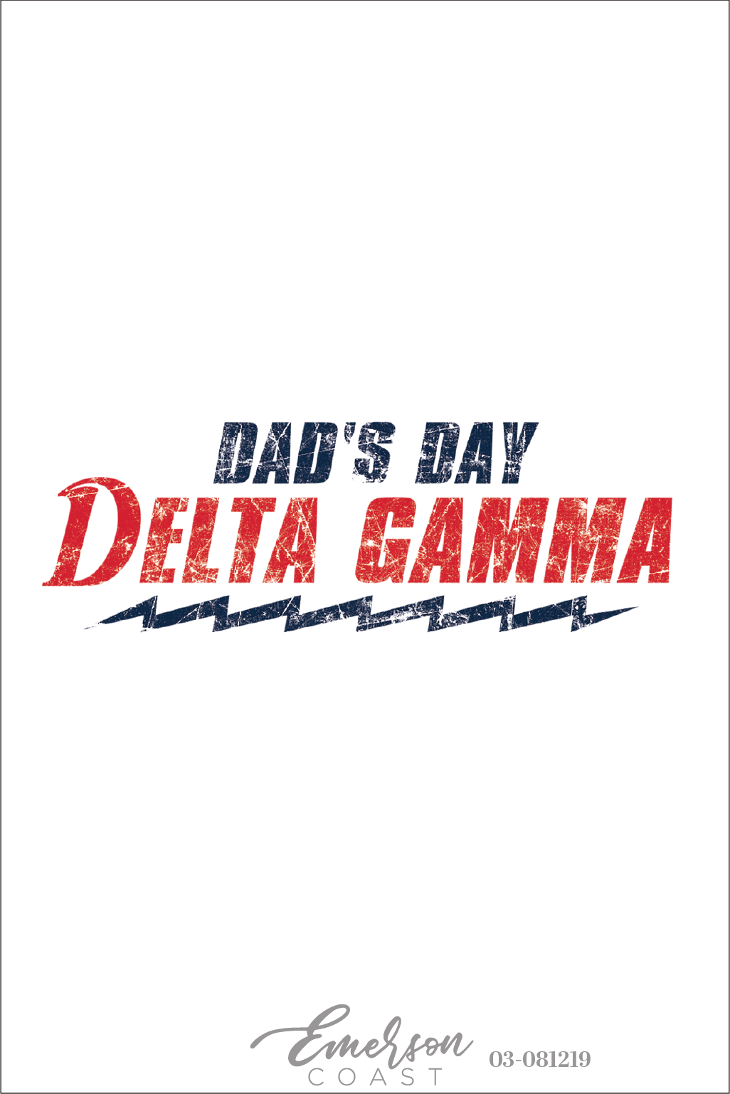 Delta Gamma University Of Tulsa Dad's Day T-Shirt