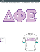 03-082321 Delta Phi Epsilon Kennesaw State University Letter Jerseys 2021-01