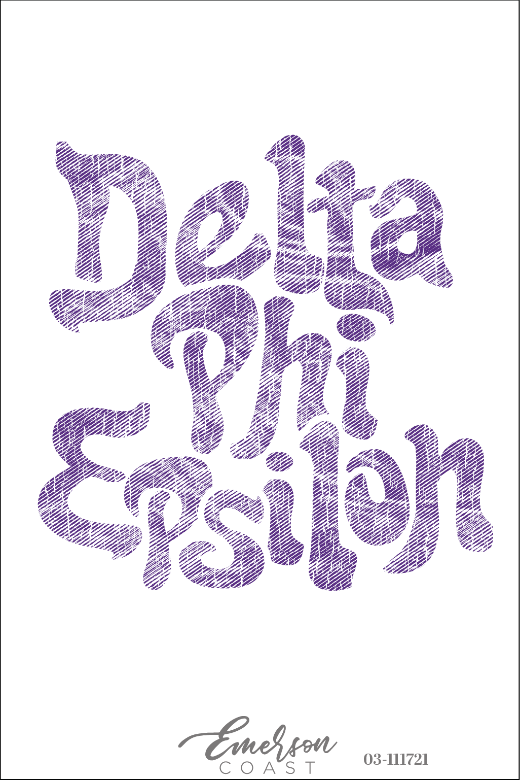 Delta Phi Epsilon Purple Recruitment Tee