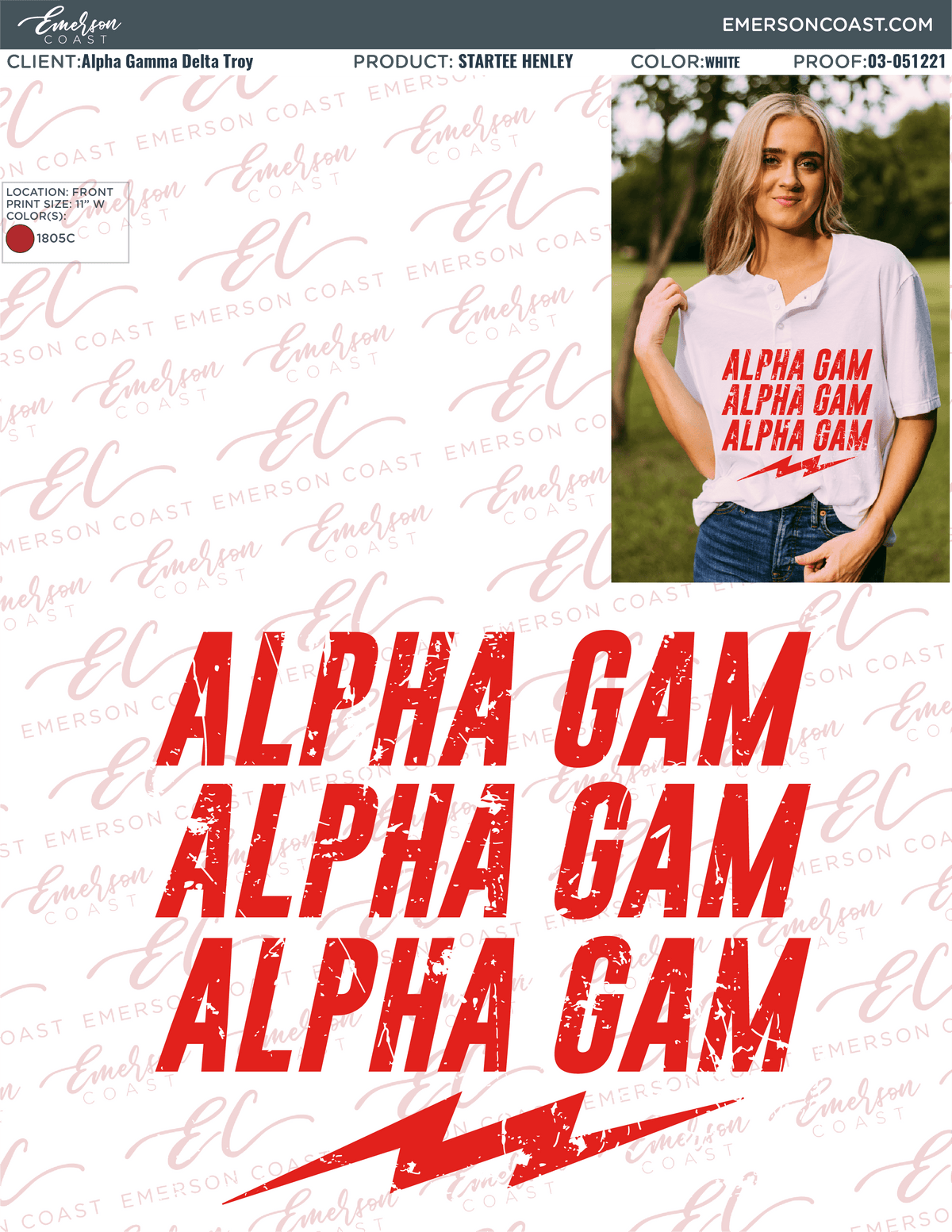 03-051221 Alpha Gamma Delta Troy University Spirit Week Bolt 2021