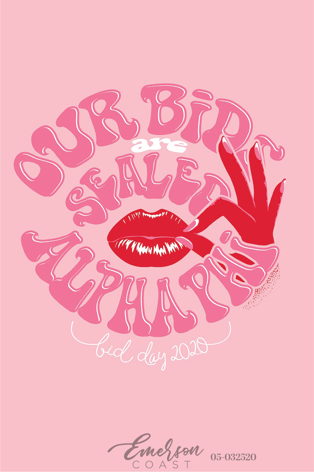 Alpha Phi Our Bids Are Sealed Bid Day T-Shirt