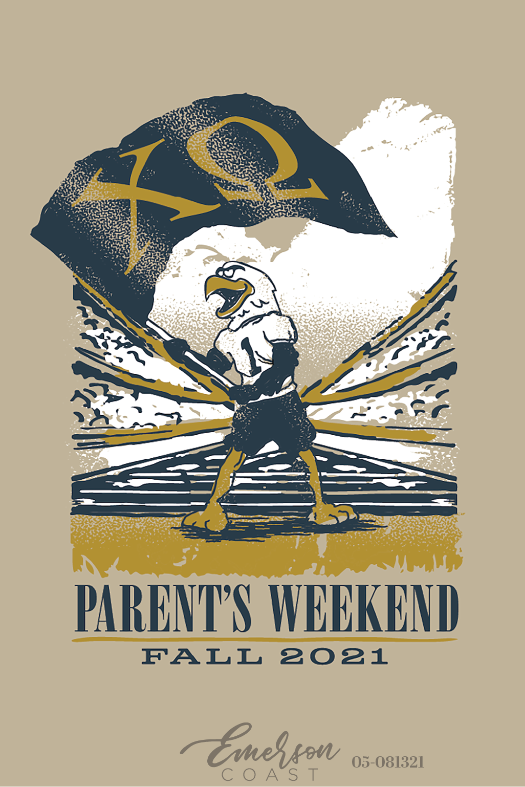 Chi Omega Georgia Southern University Parents Weekend Eagle T-Shirt