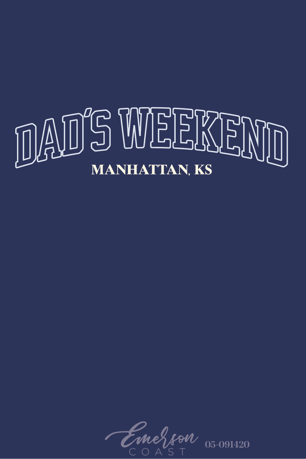 Chi Omega Kansas State University Navy Dad's Day Sweatshirt