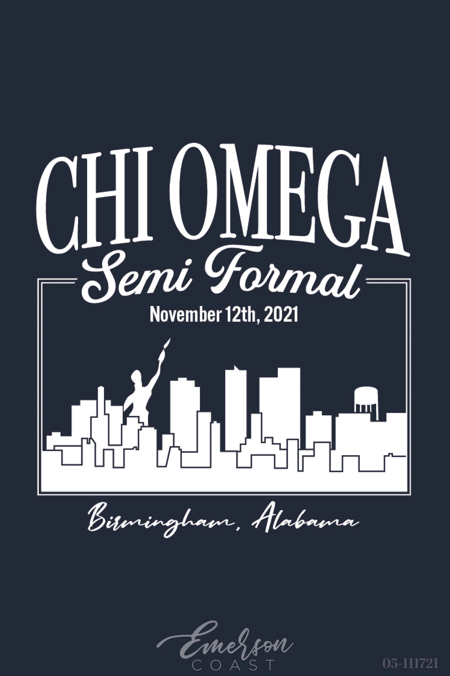 Chi Omega Birmingham Southern College Semi Formal T-shirt