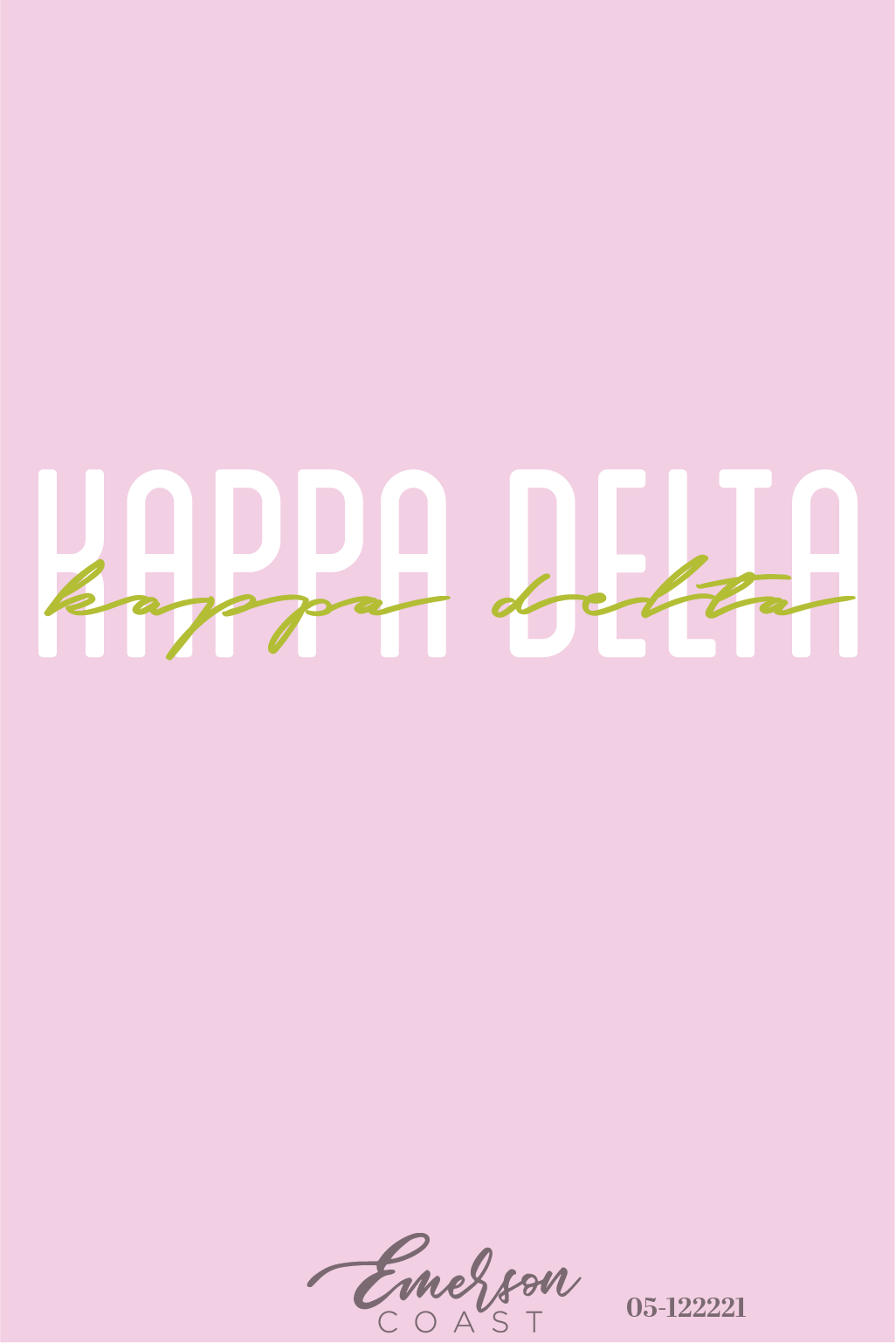 Kappa Delta Light Pink Recruitment Tee