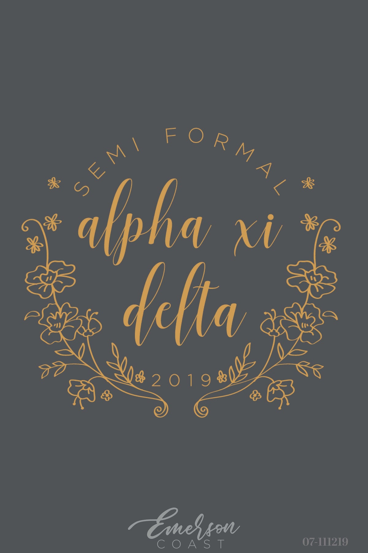 Alpha Xi Delt University of Alabama Birmingham Semi-Formal T-shirt