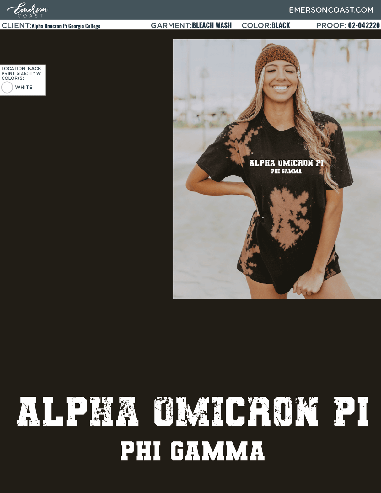 02-042220 Alpha Omicron Pi Georgia College Bleach Wash 2020-01