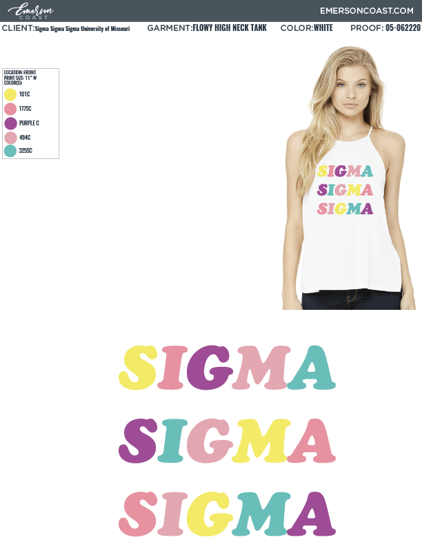 05-062220 Sigma Sigma Sigma University of Missouri Colorful Tanks 2020-04
