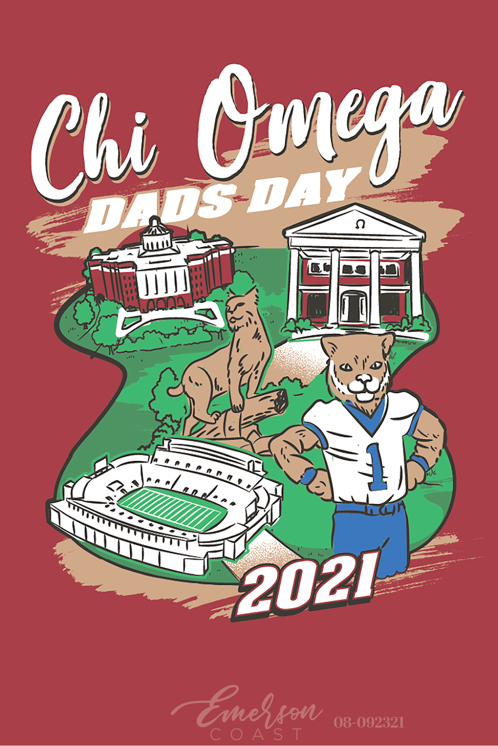 Chi Omega University Of Kentucky Dad's Weekend T-Shirt