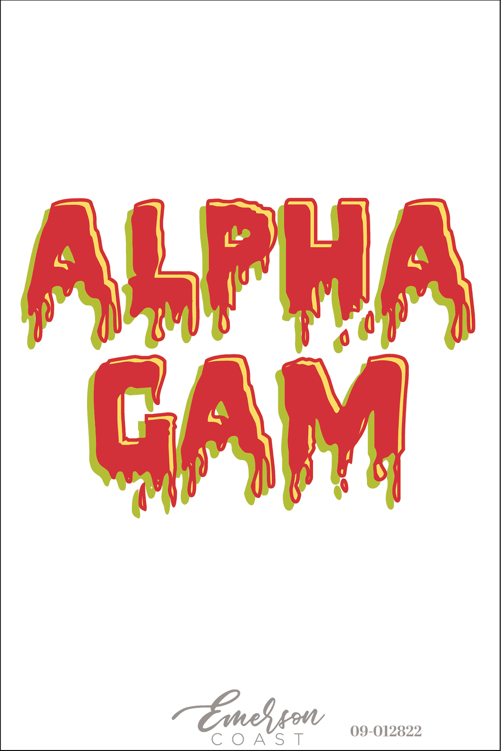 Alpha Gamma Delta University Of Kentucky Drippy Recruitment Tee