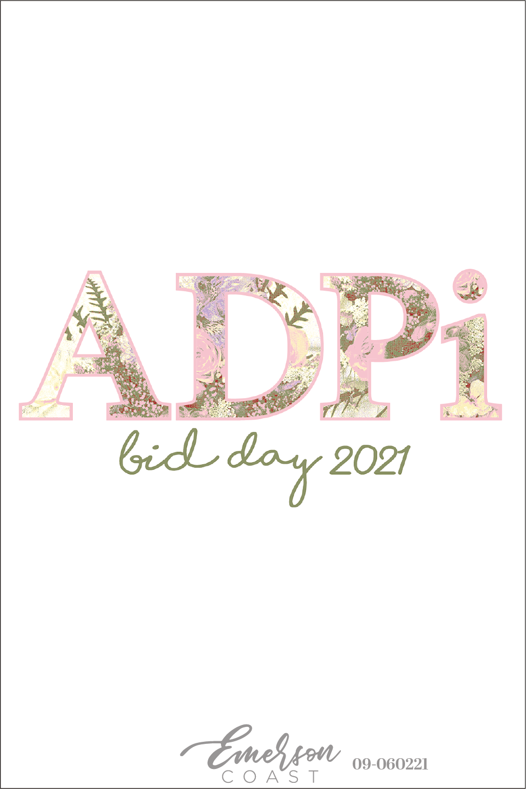 Alpha Delta Pi Love In Bloom Bid Day T-Shirt