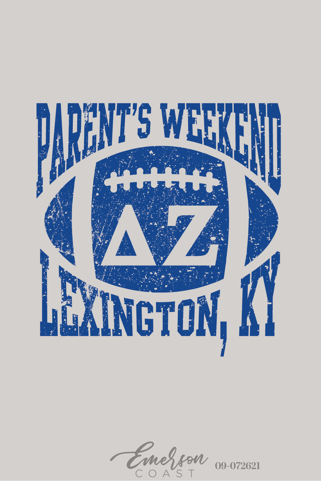 Delta Zeta University Of Kentucky Parents Weekend Ash Gray Crewneck