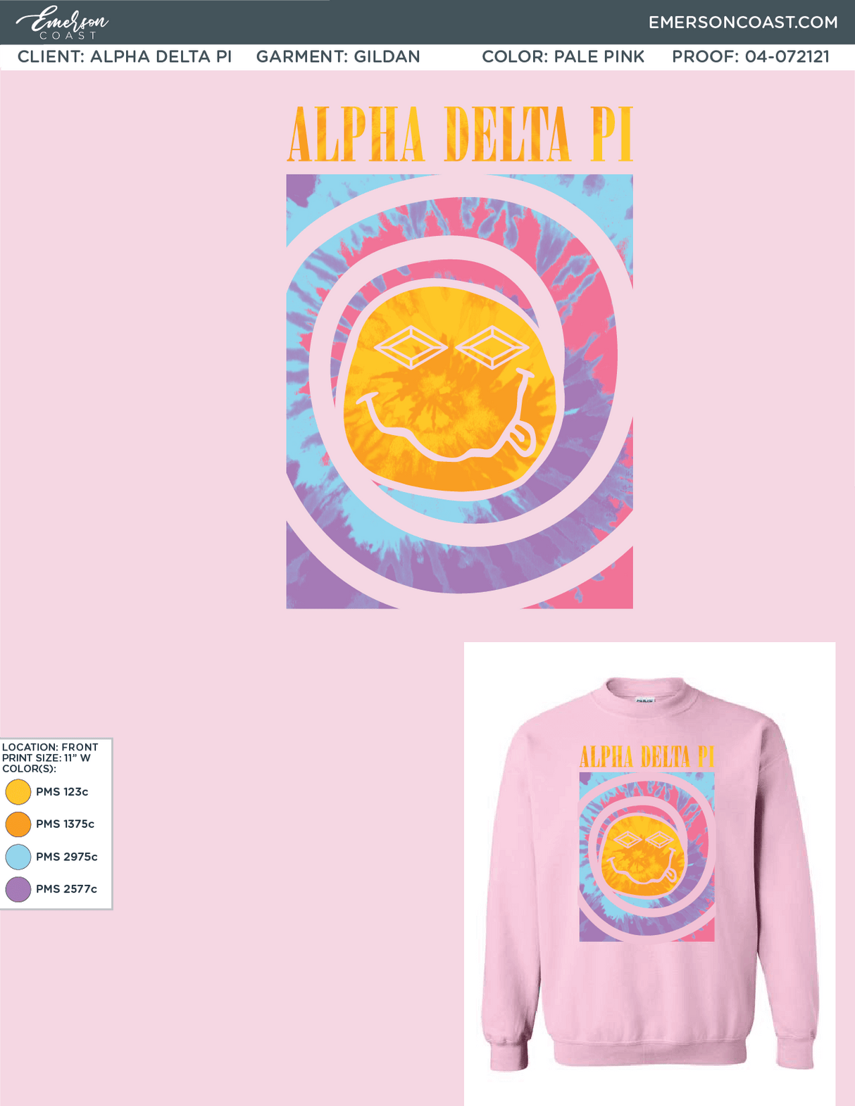 04-072121 Alpha Delta Pi Clemson University Sweatshirt 2021-01