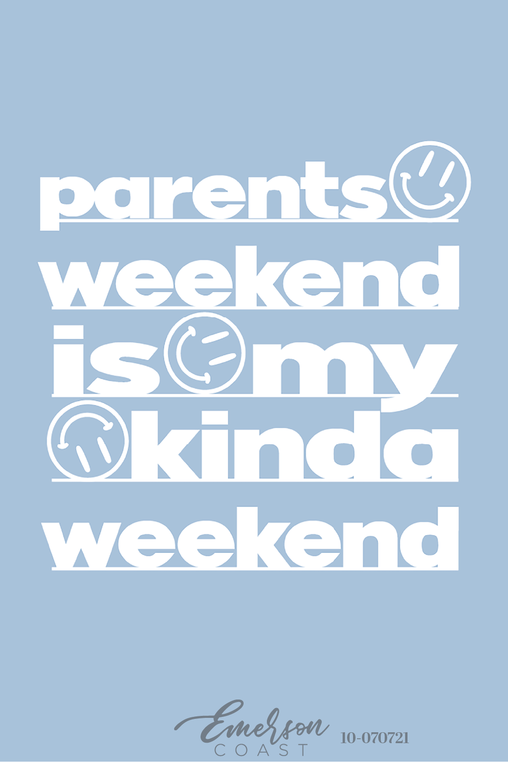 Alpha Omicron Pi Parents Weekend Is My Kinda Weekend T-Shirt