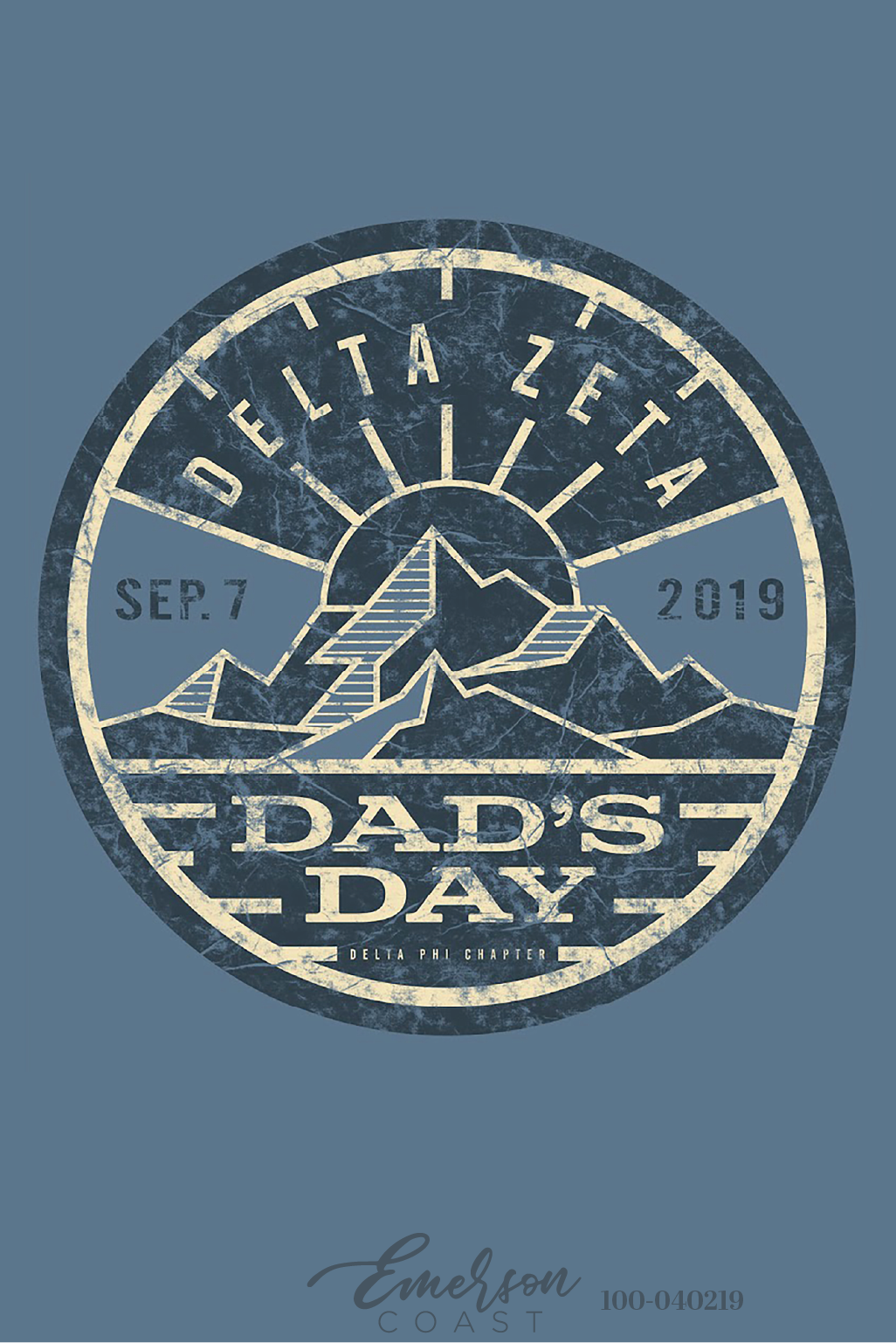 Delta Zeta Outdoor Dad's Day Mountain T-Shirt