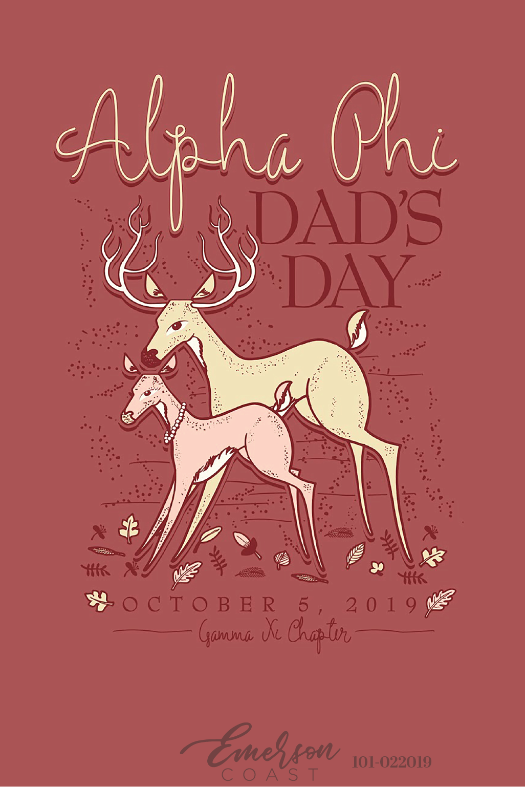 Alpha Phi Deer Dad's Day T-Shirt