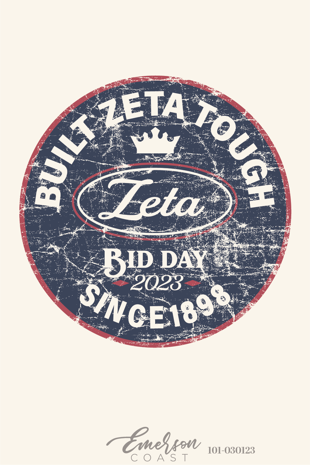 Zeta Tau Alpha Built Tough Bid Day T-Shirt