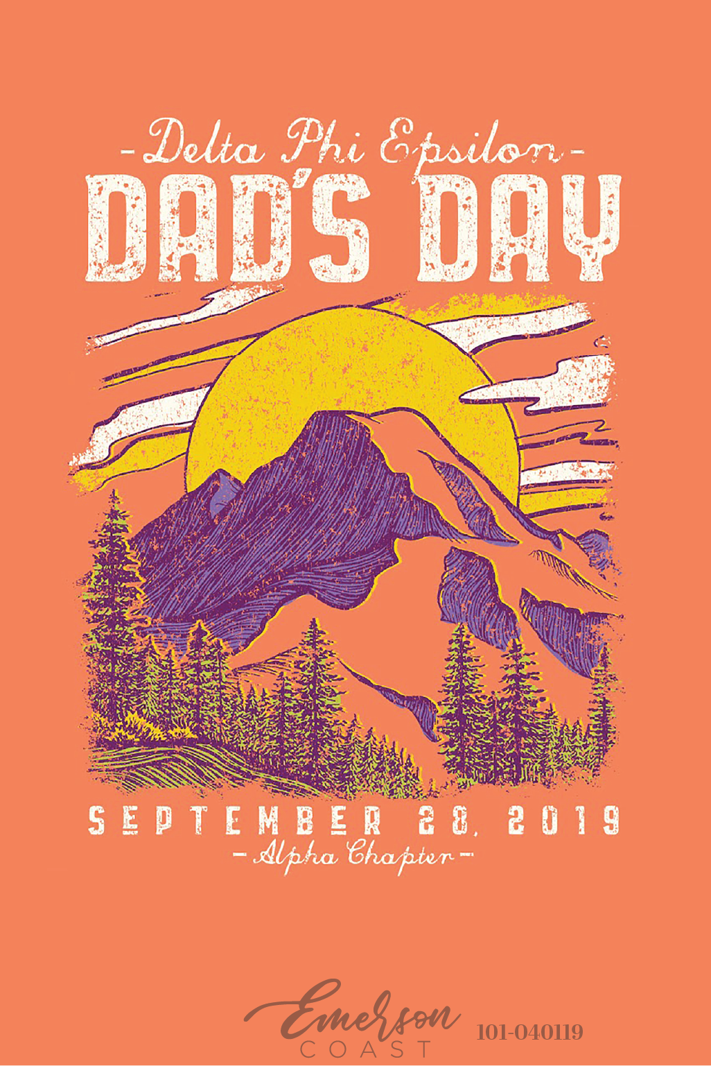 Delta Phi Epsilon Dad's Day Mountain T-Shirt