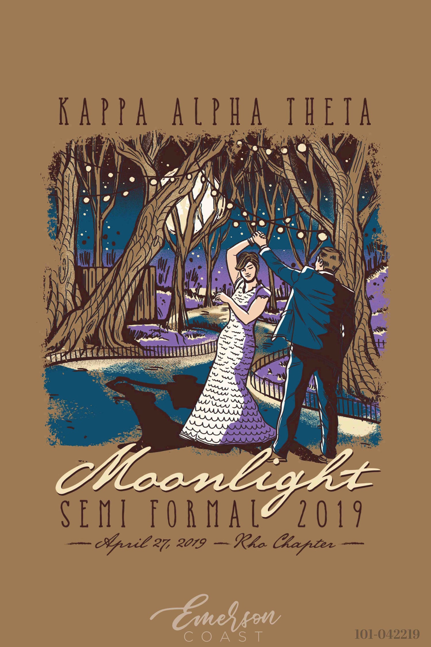 Kappa Alpha Theta Moonlight Semi Formal T-shirt