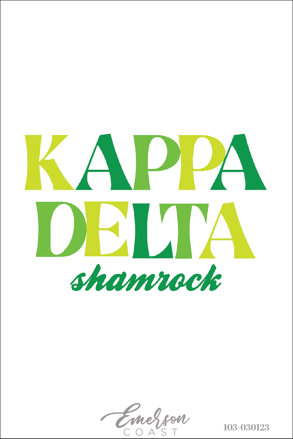 Kappa Delta Shamrock Philanthropy T-shirt