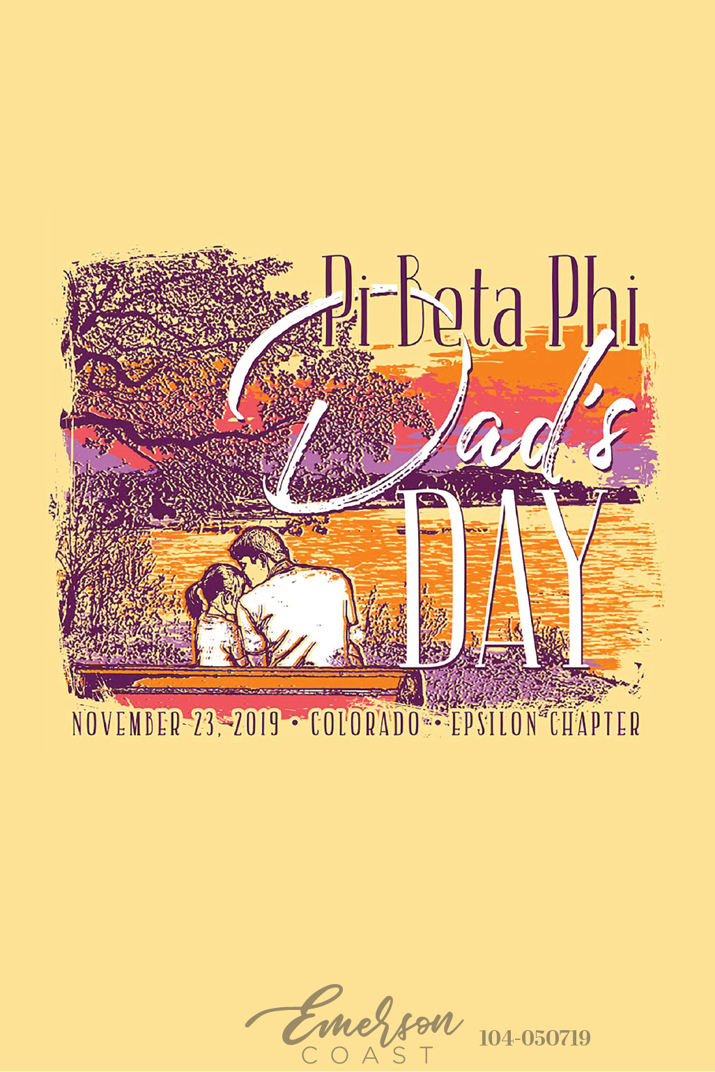Pi Beta Phi Dad's Day Sunset T-Shirt