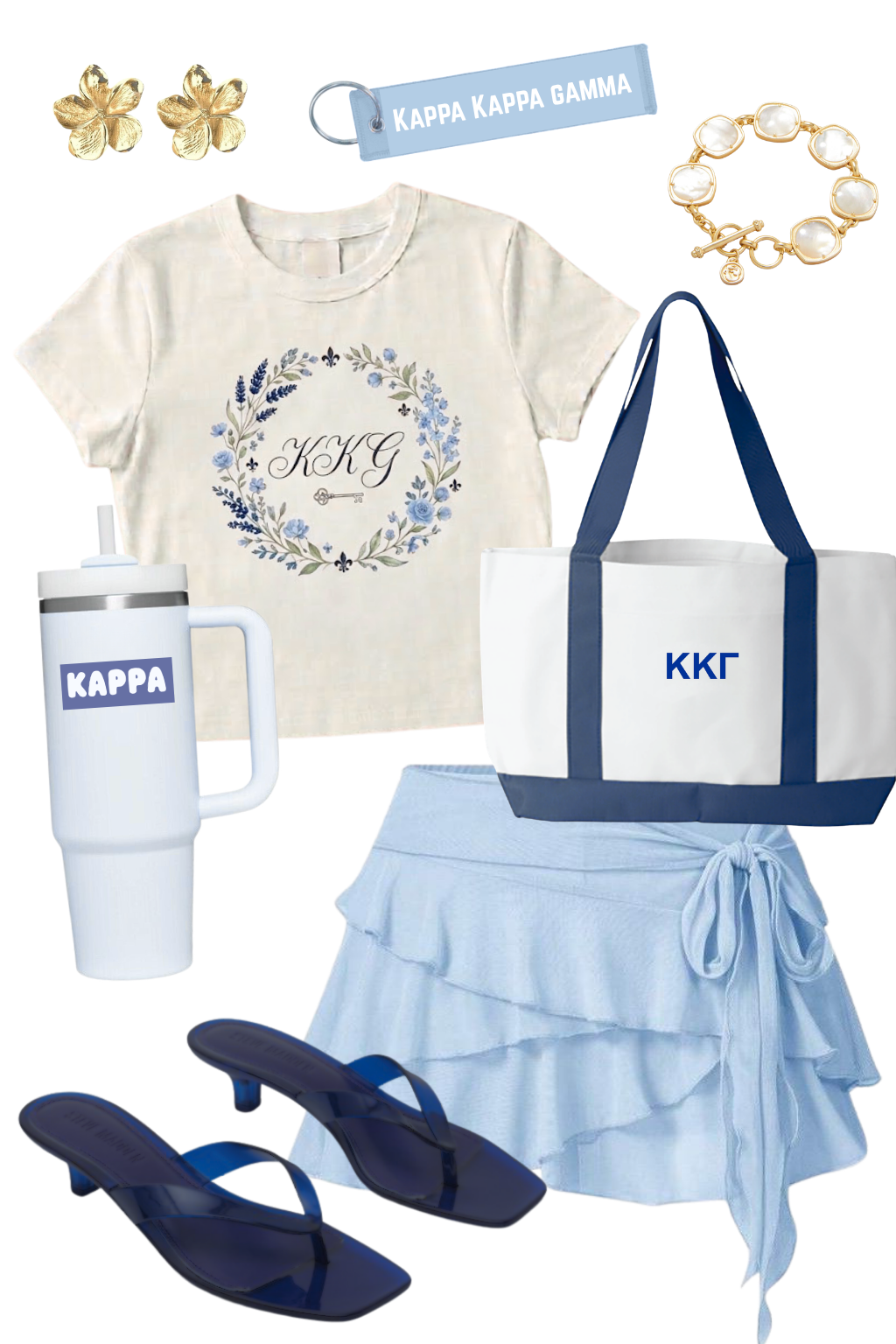 Kappa Kappa Gamma Garden Party Baby Tee