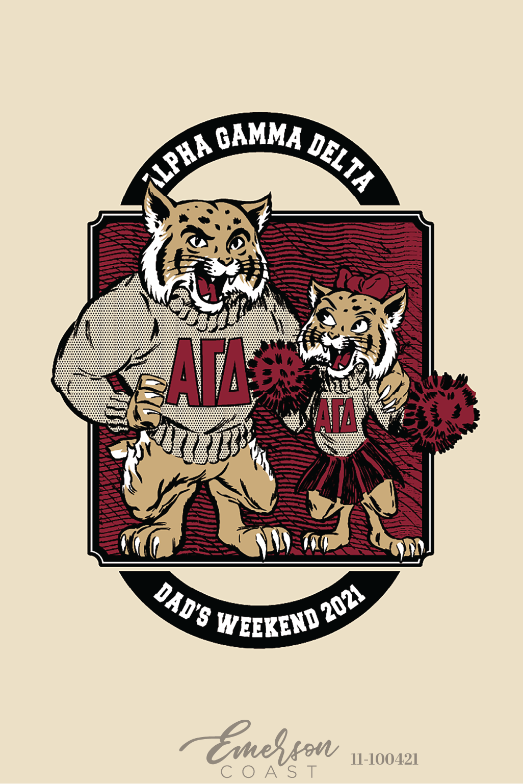 Alpha Gamma Delta Texas State University Dad's Weekend T-Shirt