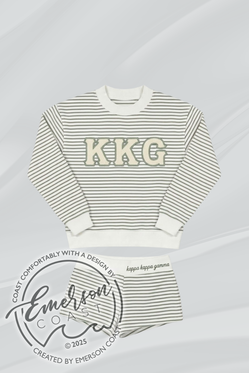 Kappa Kappa Gamma Summertime Stripe Set