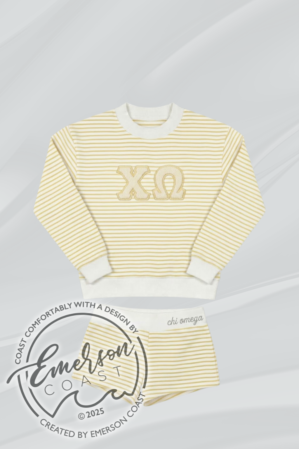 Chi O Summertime Stripe Set
