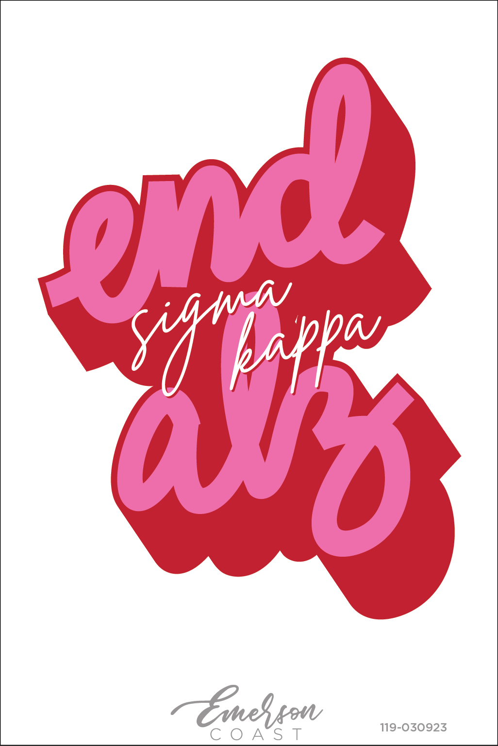 Sigma Kappa Bold End Alz Philanthropy Tee