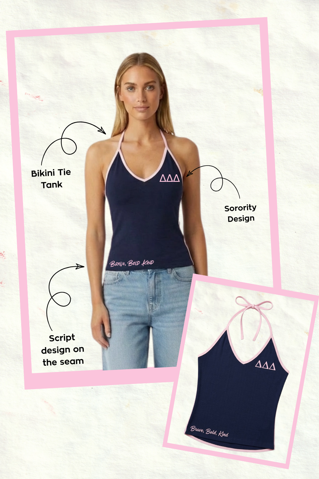 Emerson Coast Exclusive Bikini Tie Tank