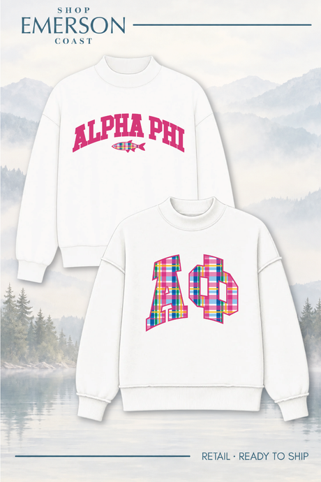 White Lakeside Reversible Mockneck