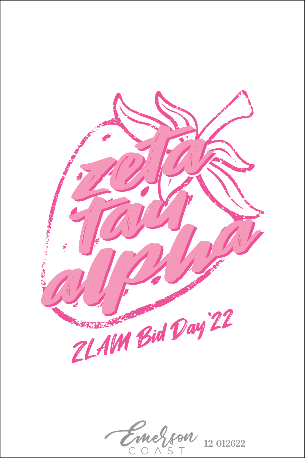Zeta Tau Alpha Strawberry Bid Day T-Shirt