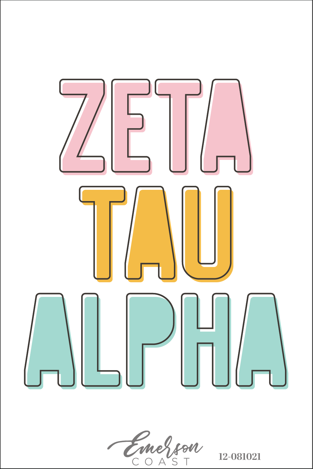 Zeta Tau Alpha East Central University Recruitment Shirt
