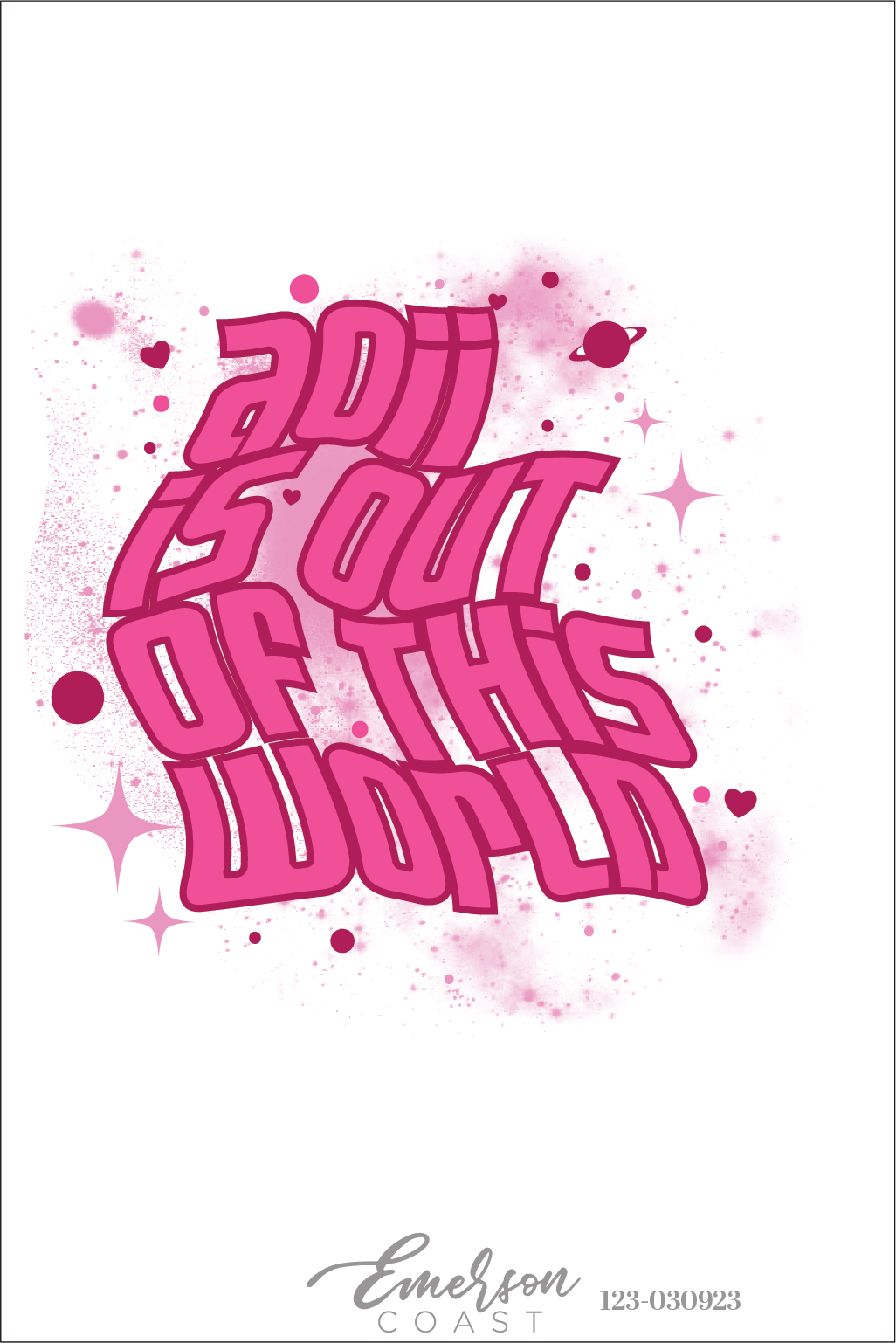 Alpha Omicron Pi Out Of This World Bid Day T-Shirt