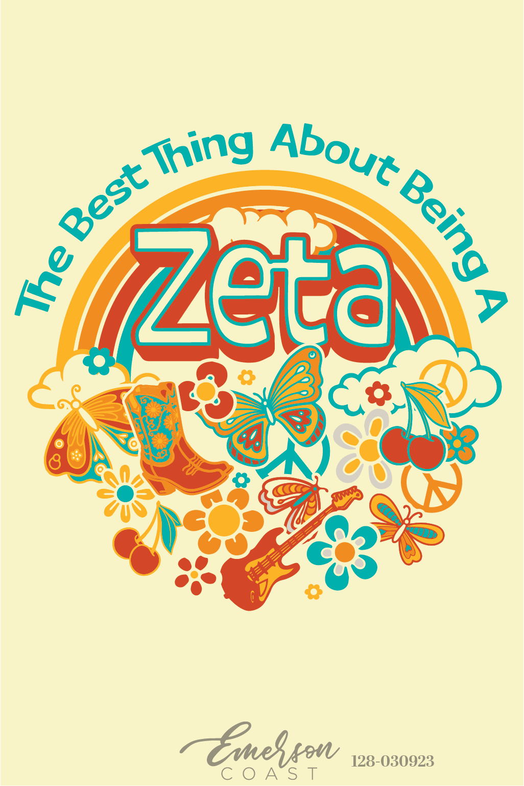 Zeta Tau Alpha The Best Thing 70's Floral Bid Day T-Shirt