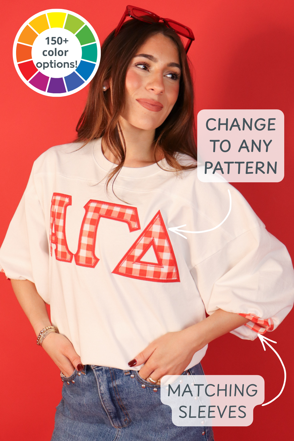 Emerson Coast Signature Gingham Applique Letter Jersey