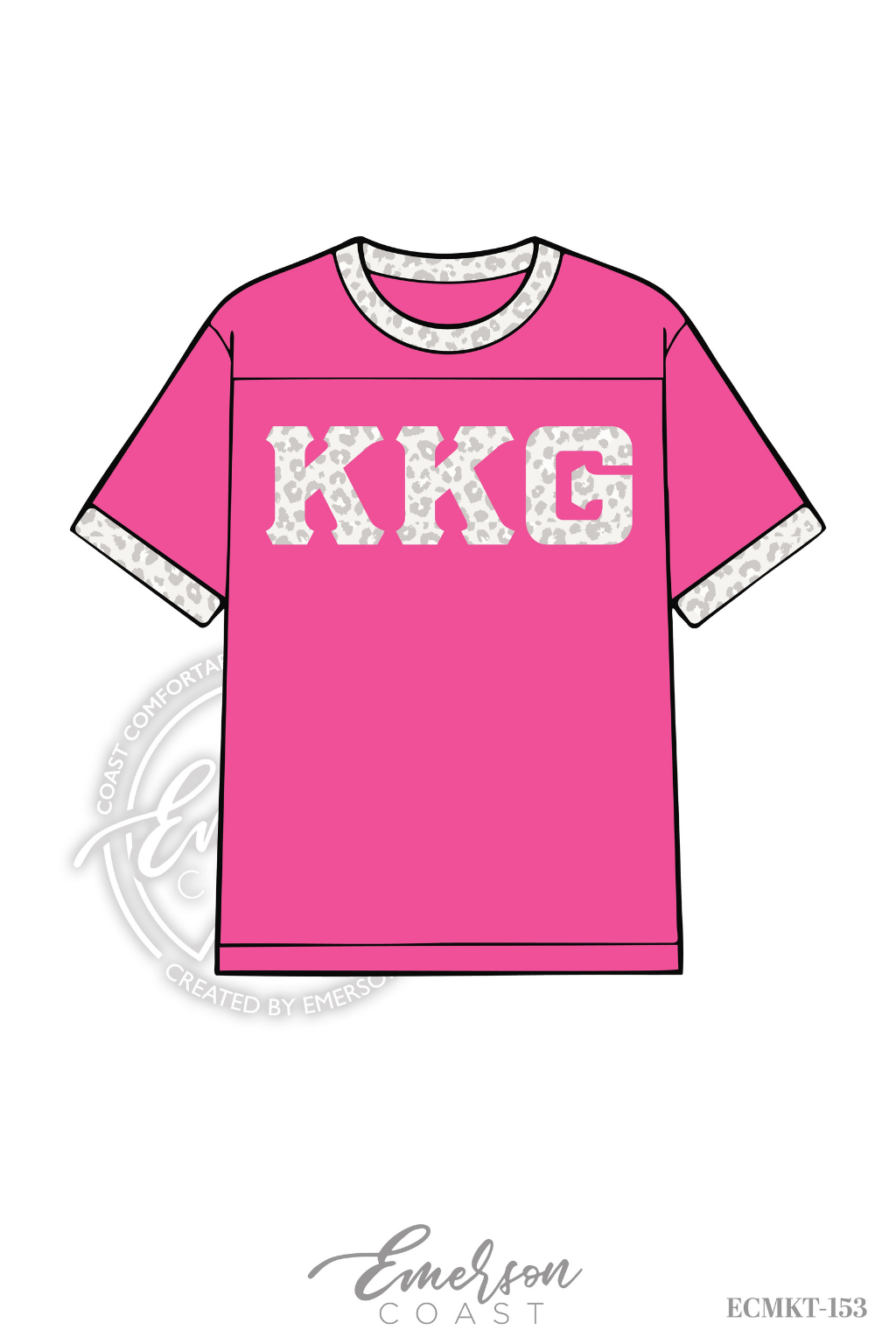 Kappa Kappa Gamma Leopard Print Jersey