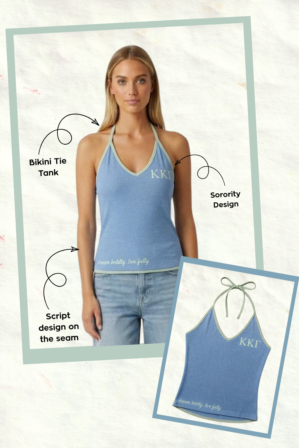 Emerson Coast Exclusive Bikini Tie Tank