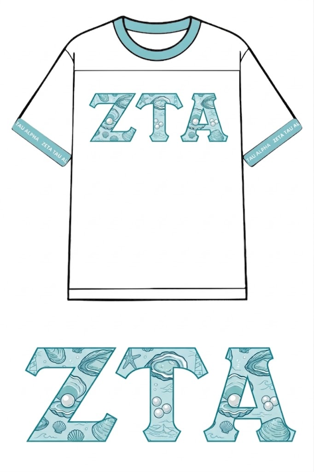 Zeta Diamond of the Z Bid Day Jersey