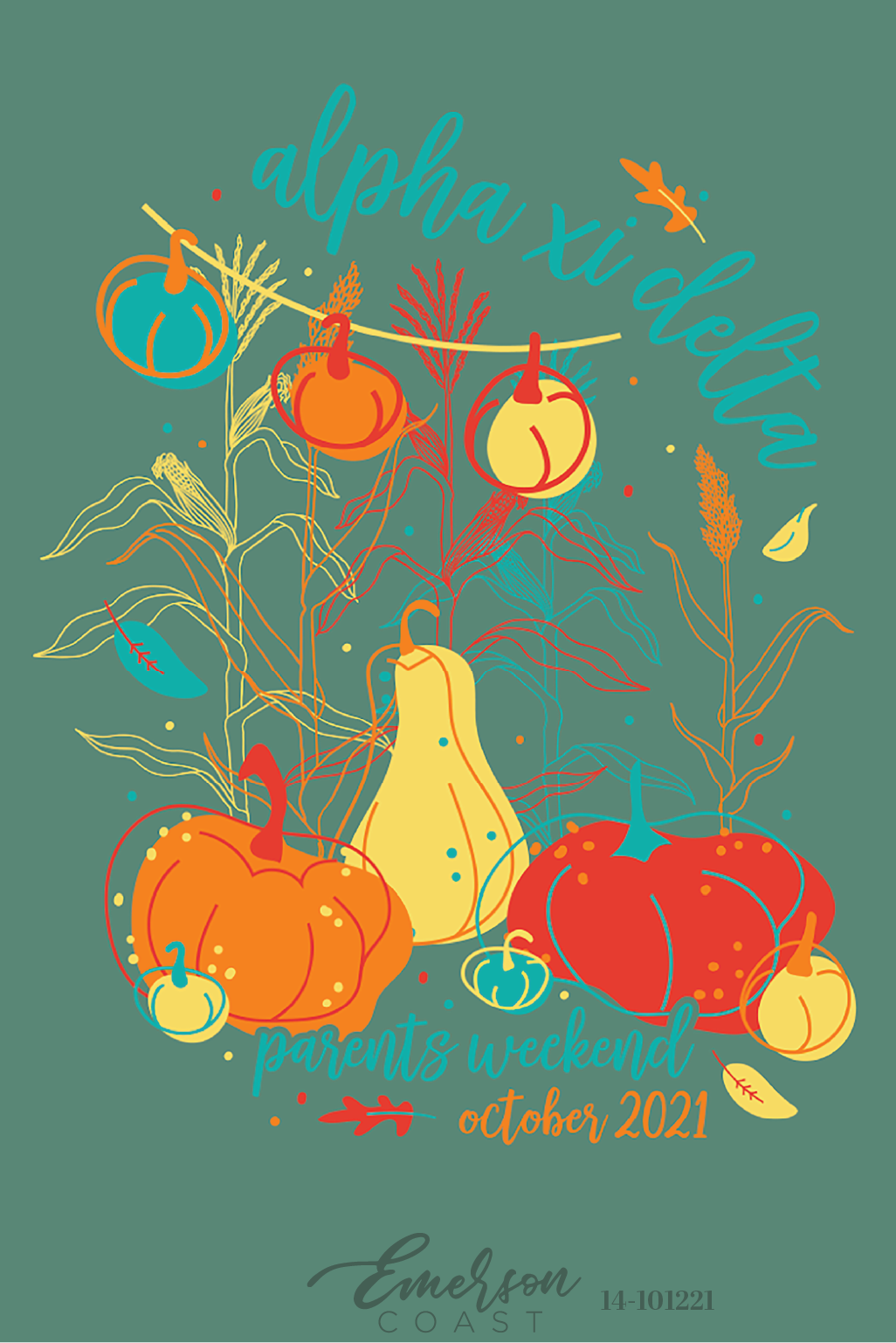 Alpha Xi Delta Kennesaw State University Pumpkin Parents Weekend T-Shirt