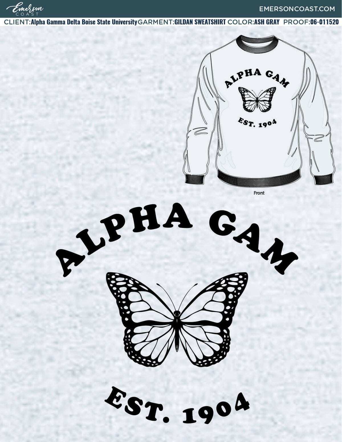 06-011520 Alpha Gamma Delta Boise State University Vintage Sweatshirts 2020-02