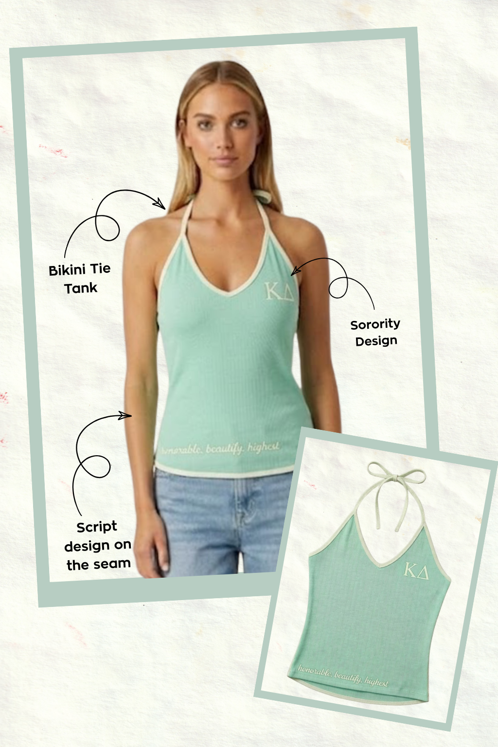 Emerson Coast Exclusive Bikini Tie Tank