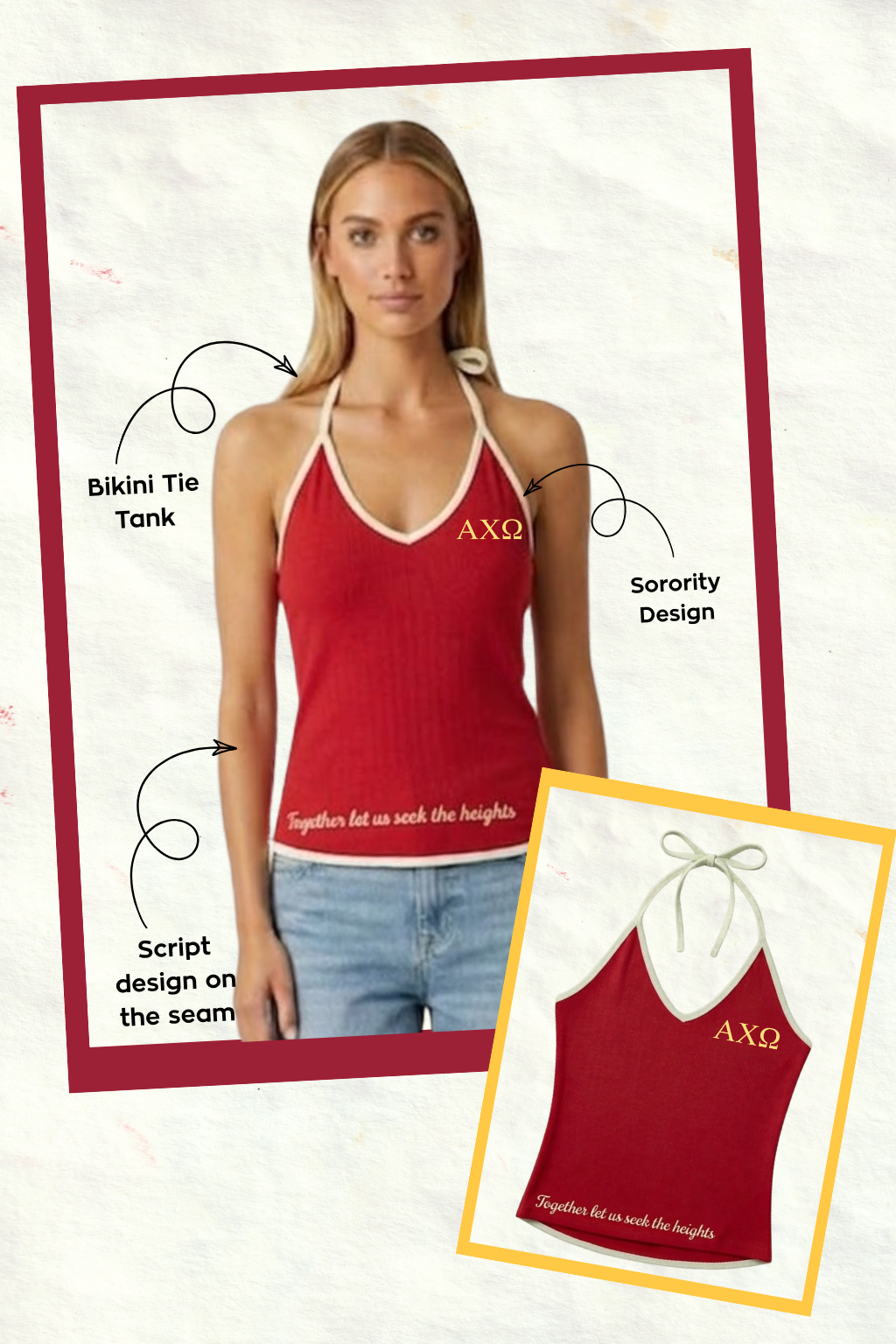 Emerson Coast Exclusive Bikini Tie Tank