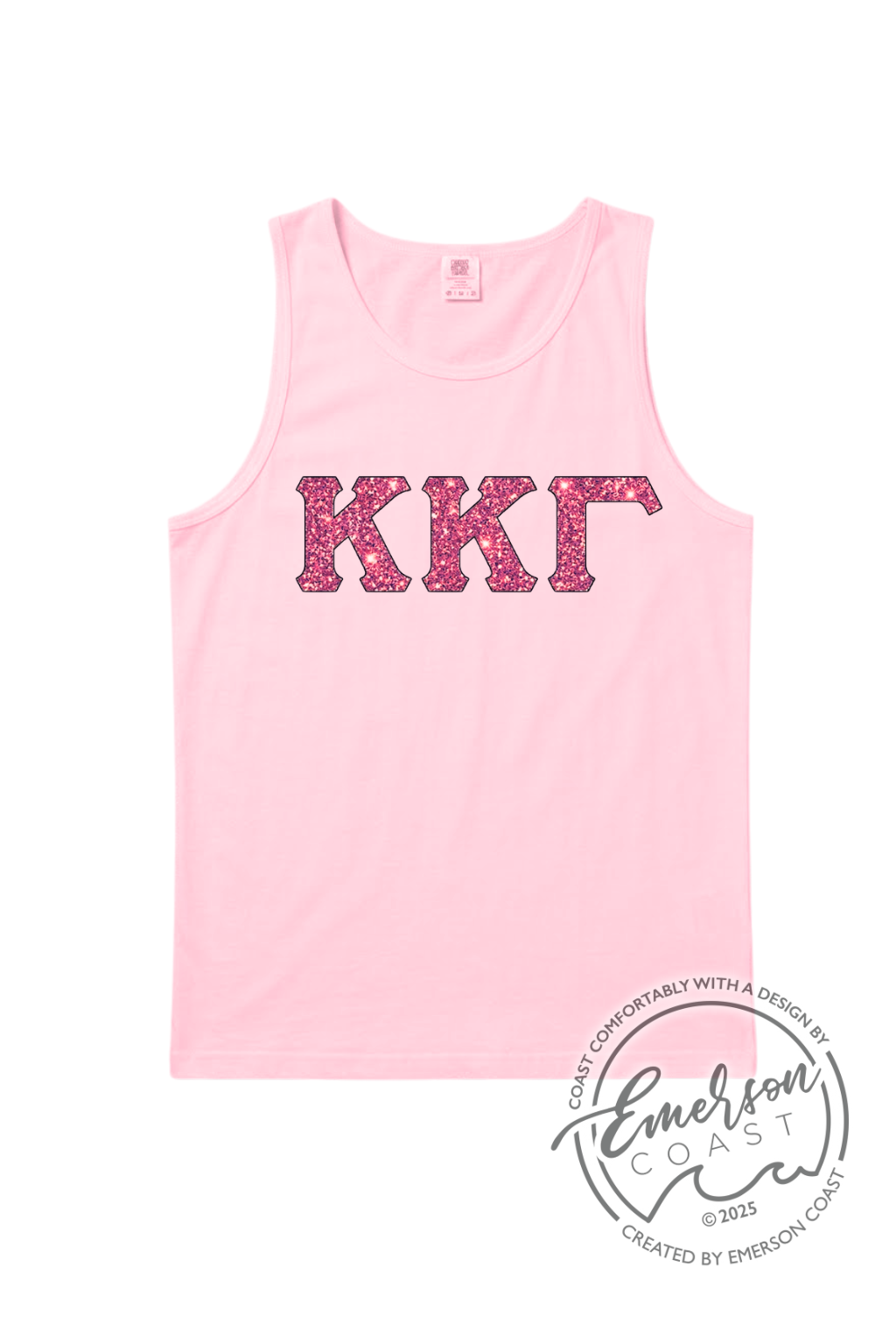 Kappa Kappa Gamma Pretty in Pink Sparkle tank